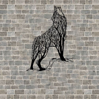 Loup Décoration Métal