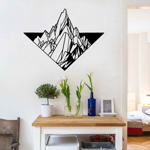 Déco Murale en Métal Montagne Chic