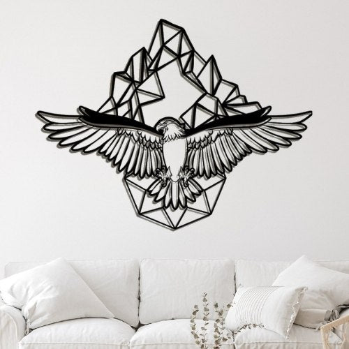 Décor Mural Aigle Métallique